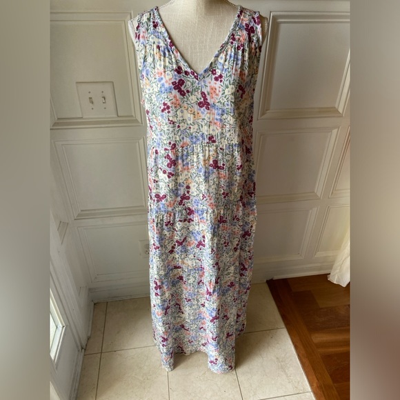 dip Dresses & Skirts - DIP XL FLORAL MAXI DRESS TIERED COTTON